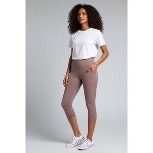 RBX Lavender High Waist Cropped Leggings with Back Inside Pocket Size Large